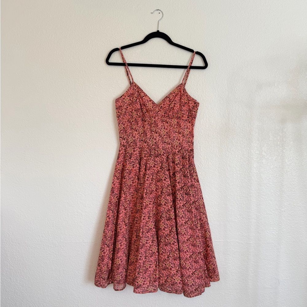 Vintage retro Betsey Johnson Pink Floral Mini boho summer 90s grunge cottagecore - Picture 2 of 11